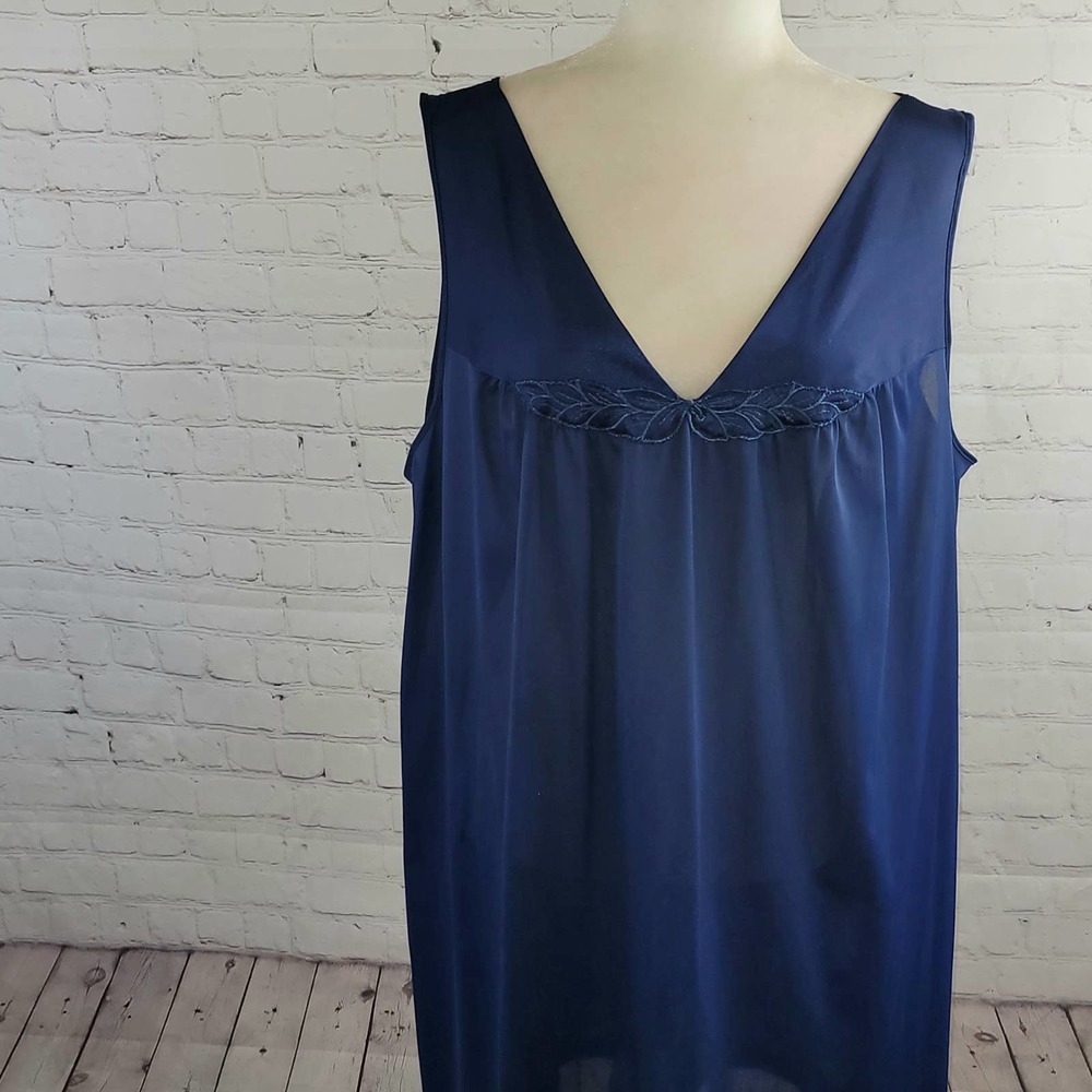 Vintage Vassarette Sleeveless Nylon Nightgown Size 3XL